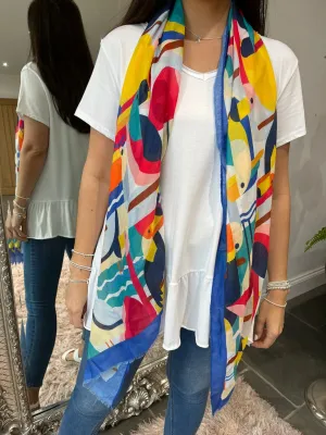 Abstract Toucan Print Scarf