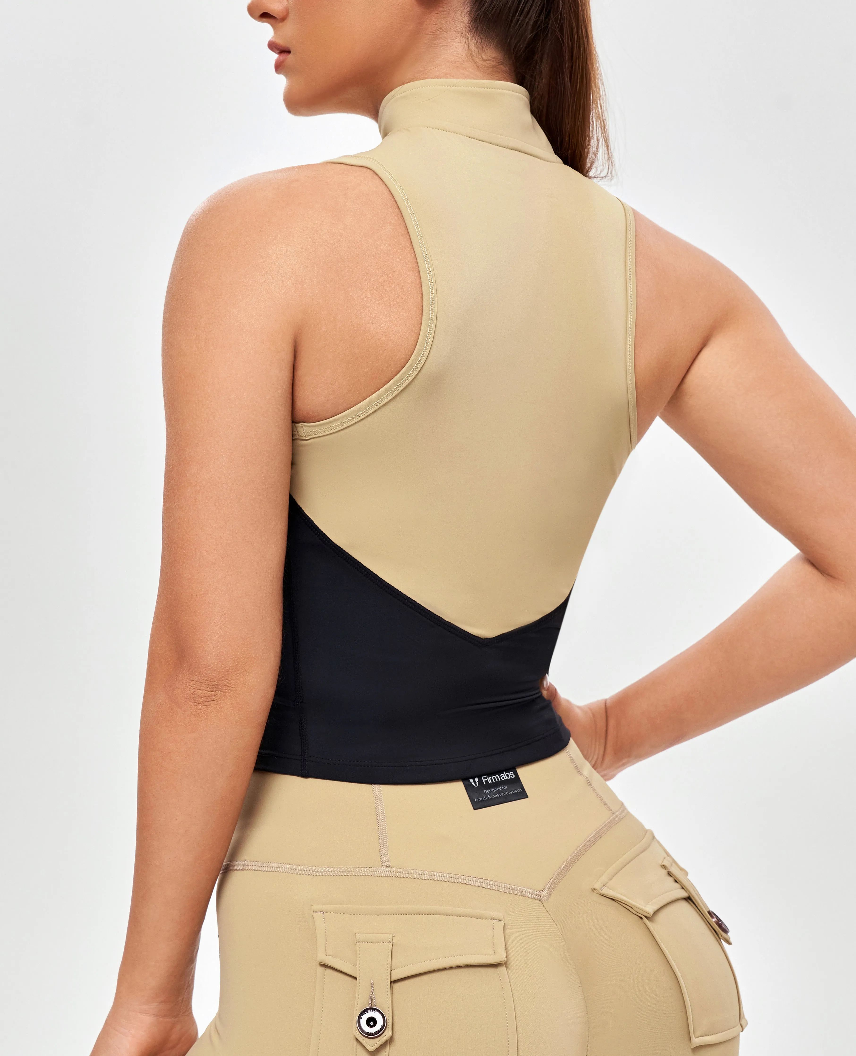 Army Abs Tank - Khaki Yellow and Black