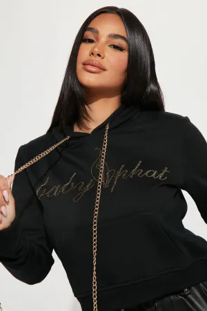 Baby Phat Rhinestone Hoodie - Black