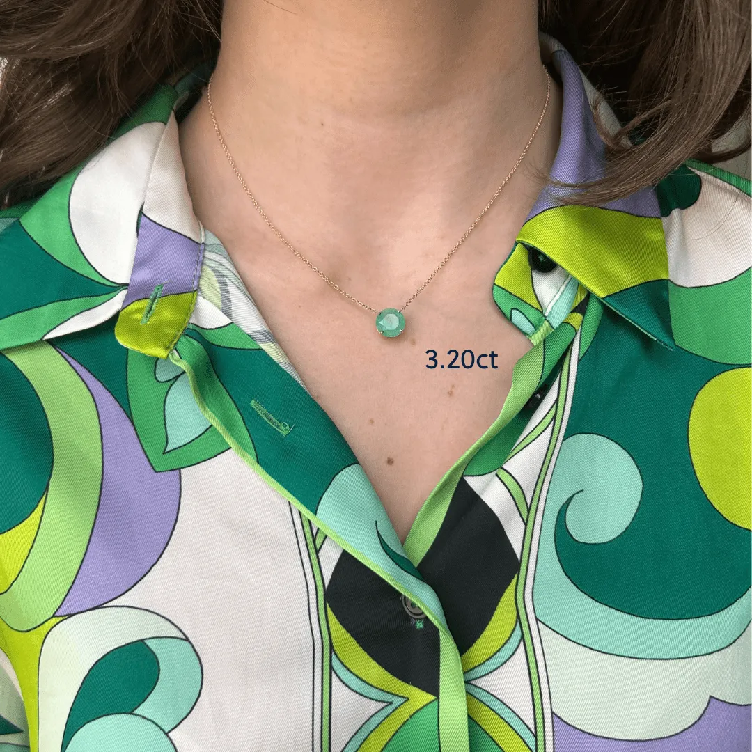 Basket Set Colombian Emerald Necklace