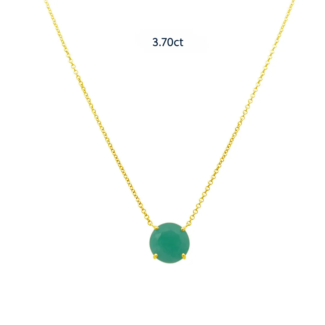 Basket Set Colombian Emerald Necklace