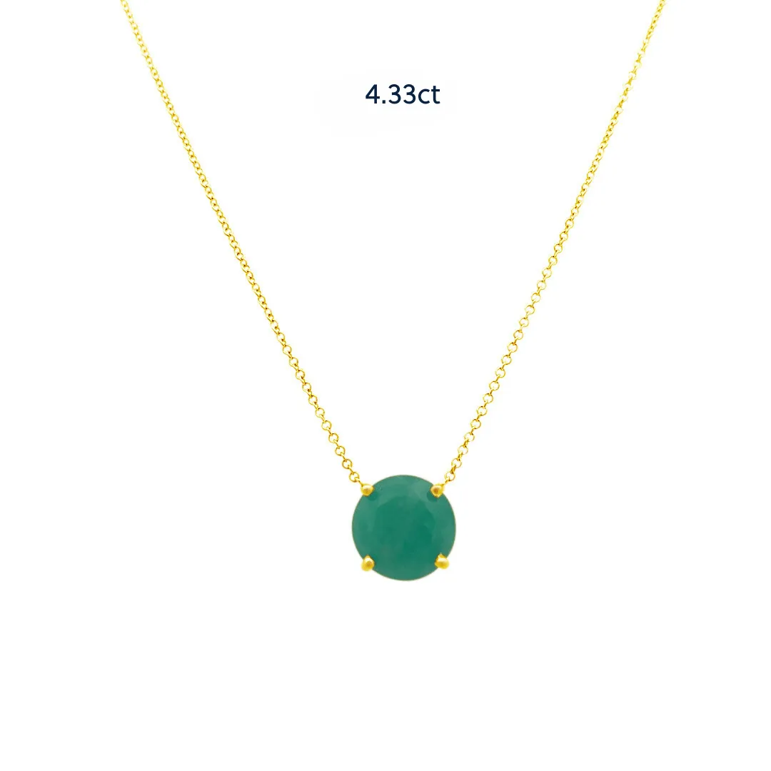 Basket Set Colombian Emerald Necklace