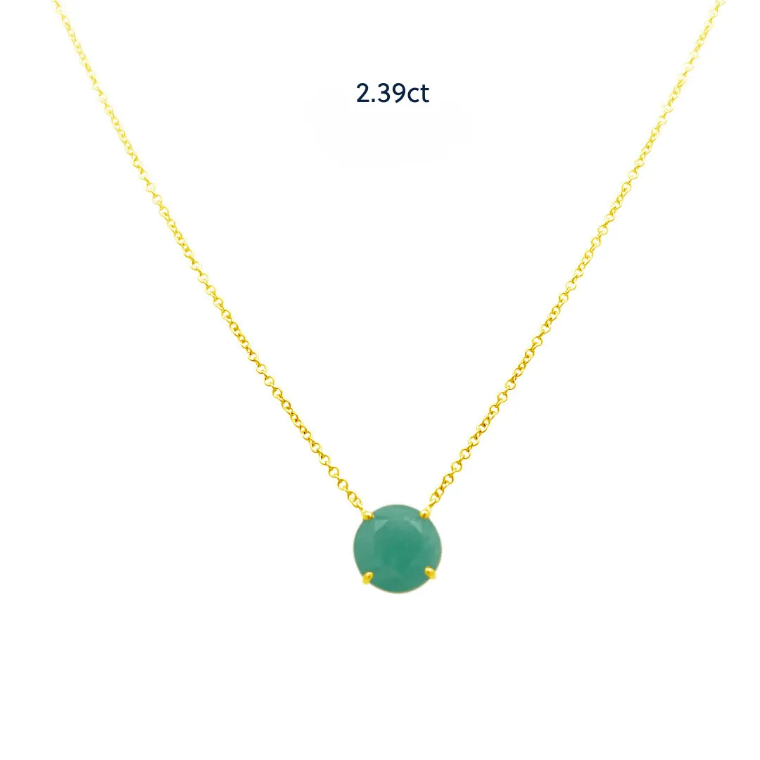 Basket Set Colombian Emerald Necklace