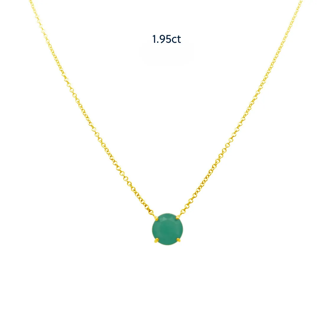 Basket Set Colombian Emerald Necklace