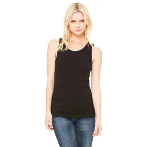 Bella   Canvas Women's Black Stretch Rib Tank