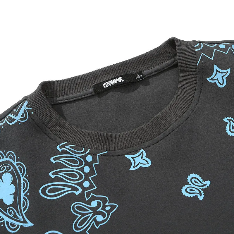 Candy Color Letter Print Pullover Sweatshirt