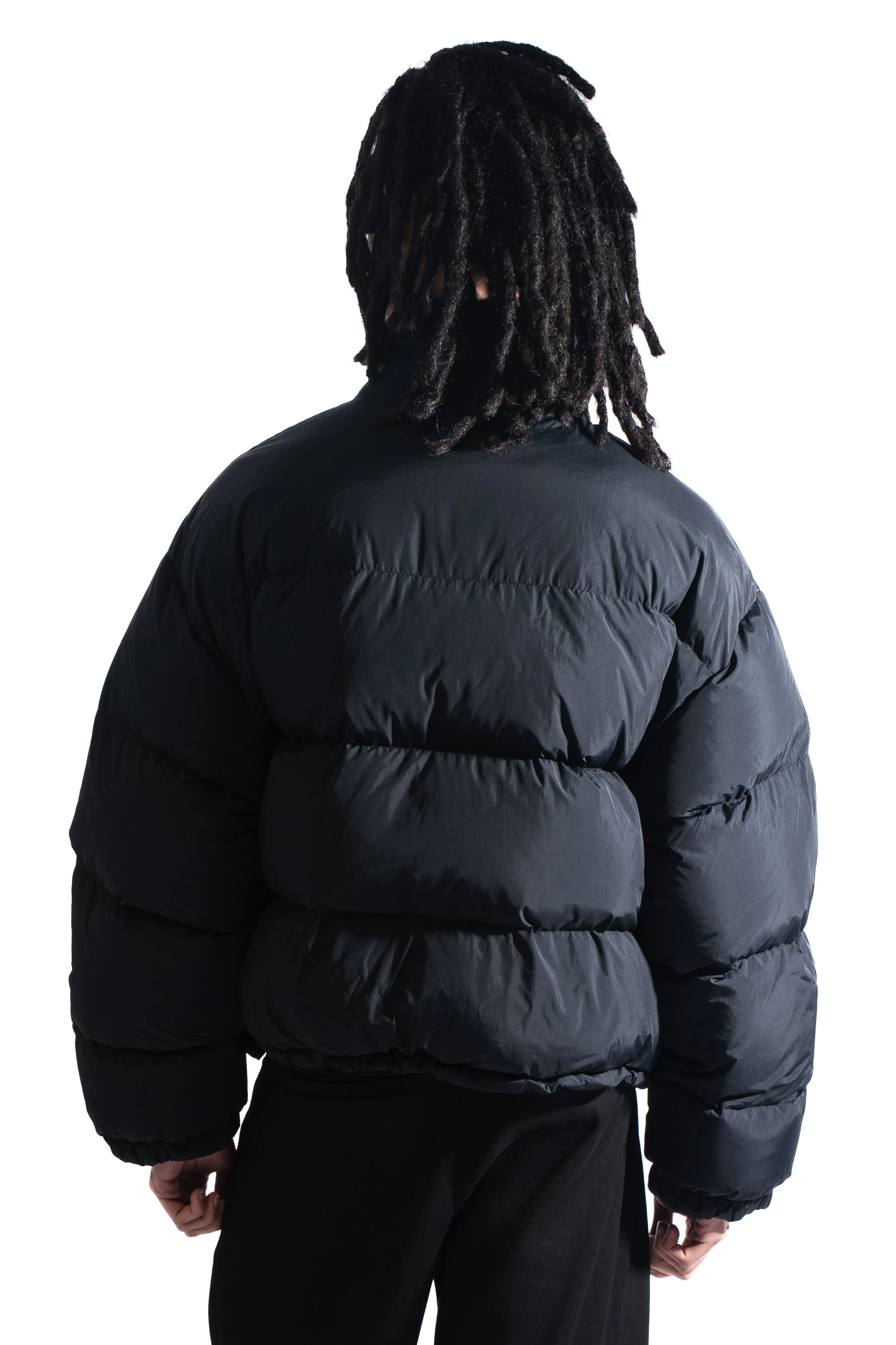 Cole Buxton Cropped Logo Puffer Black