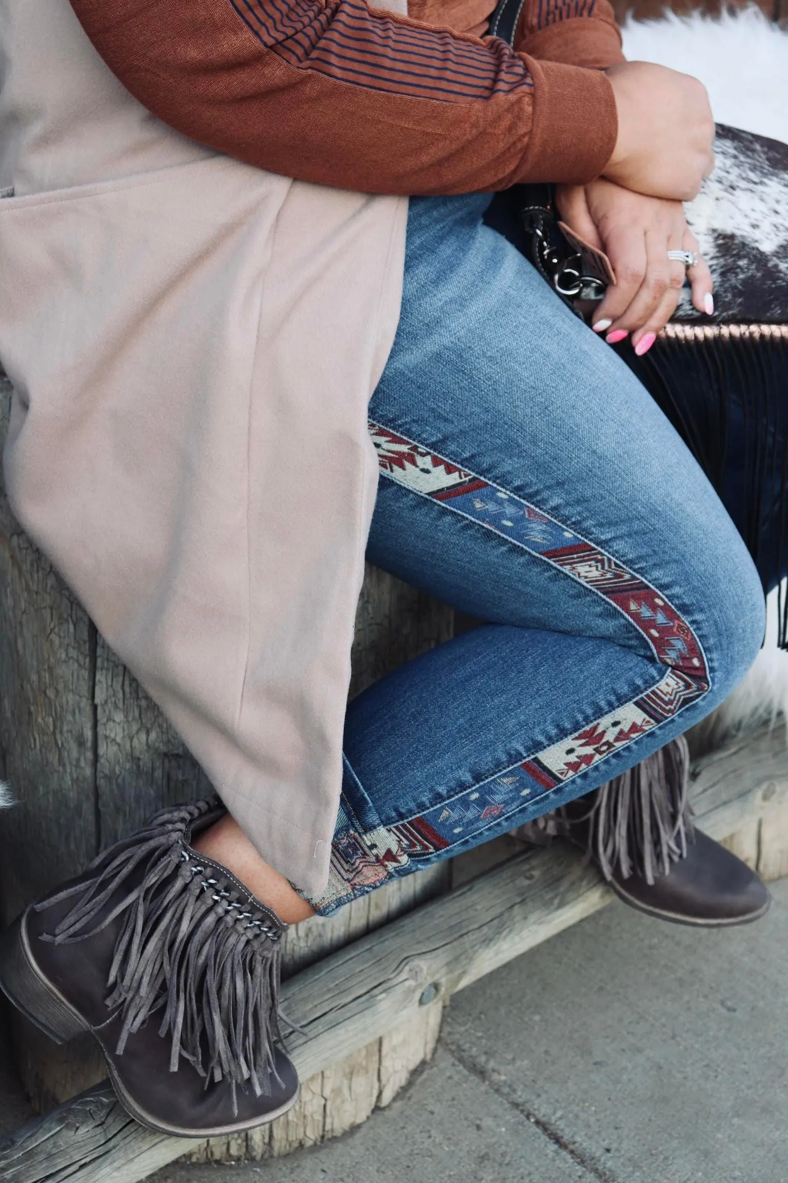 Courtney Judy Blue Jean Western Print