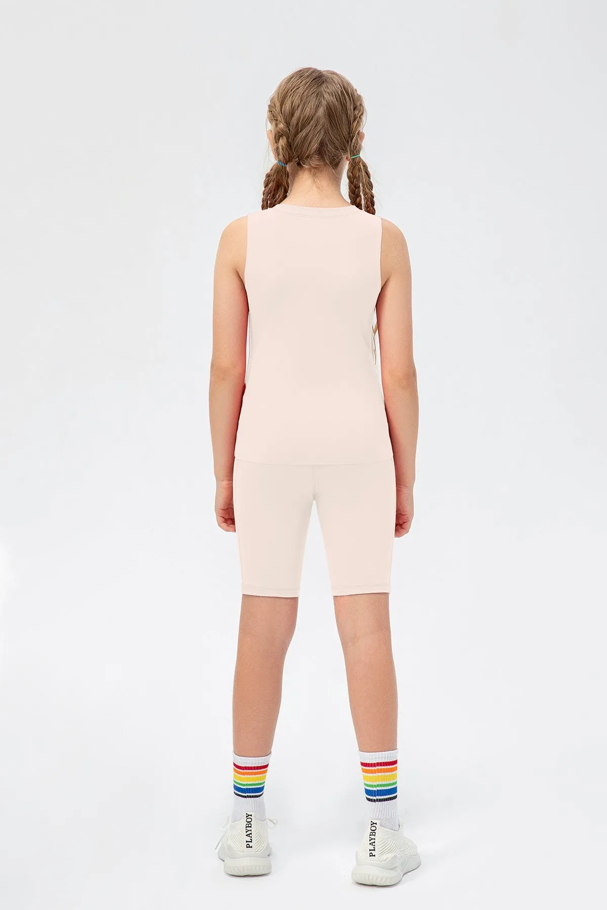 Crew Neck Workout Tank Tops for Girls
