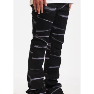 Crysp Denim Arch Black Flare Denim Jeans (CRYSPHOL23-03)