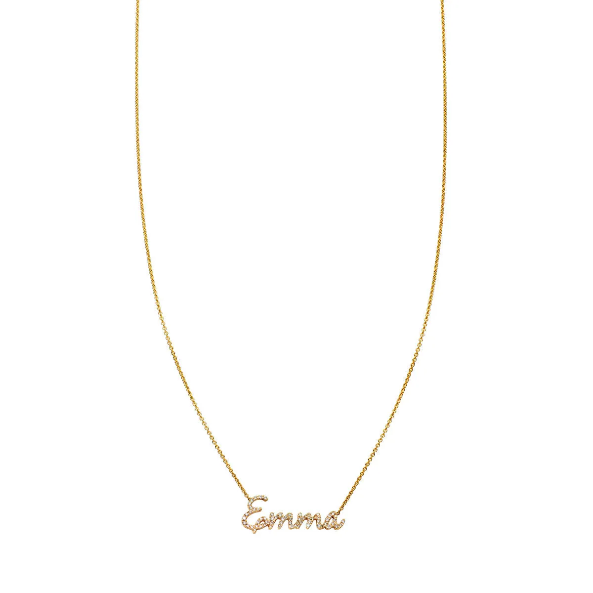 Cursive Diamond Name Necklace