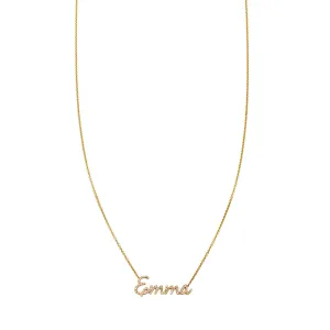 Cursive Diamond Name Necklace
