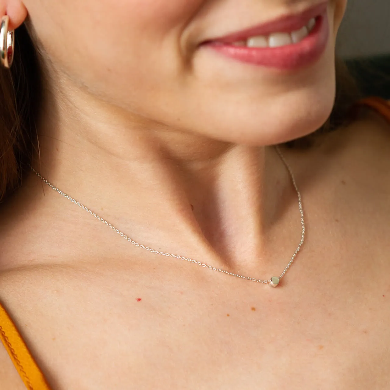 Dot Necklace Silver