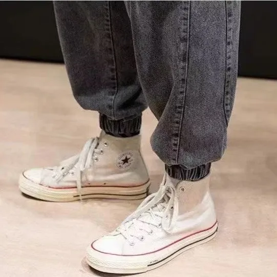 Elastic Waist Baggy Joggers Jeans