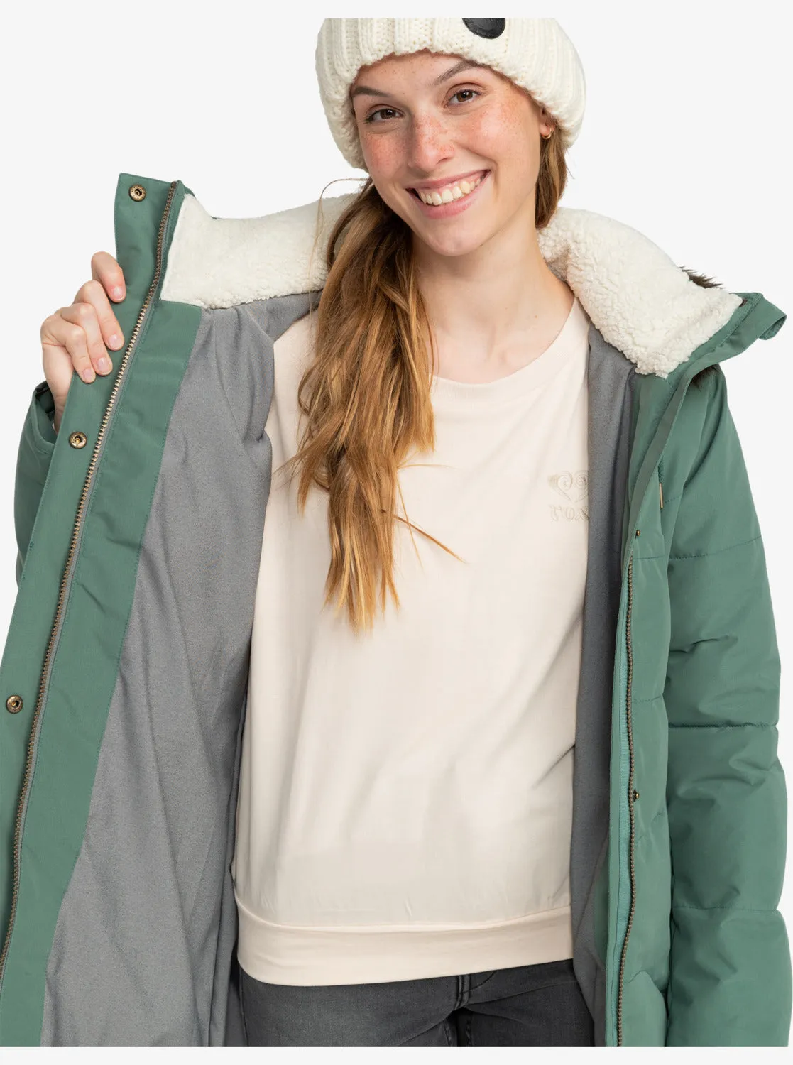 Ellie Longline Winter Jacket - Dark Forest