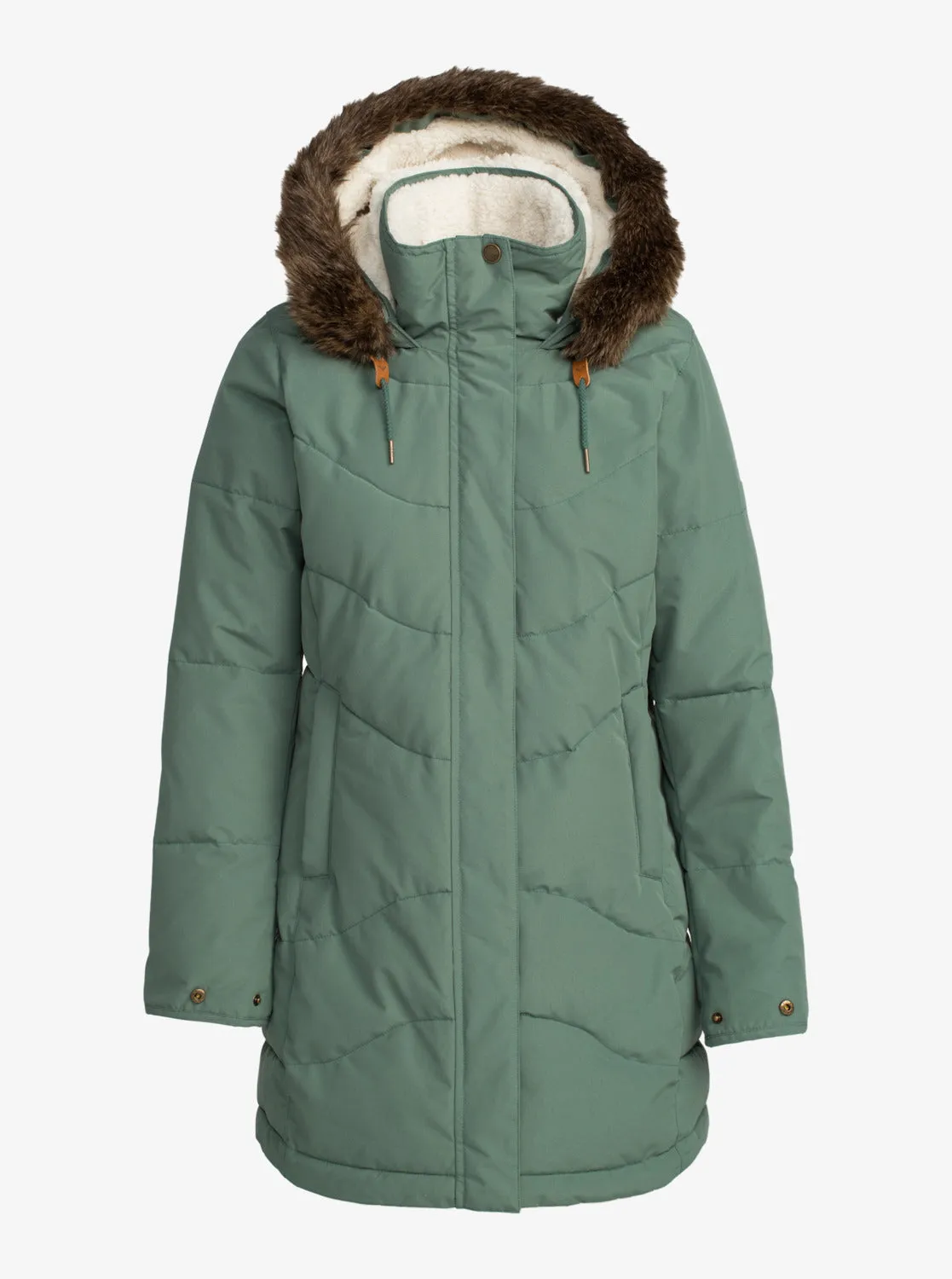 Ellie Longline Winter Jacket - Dark Forest