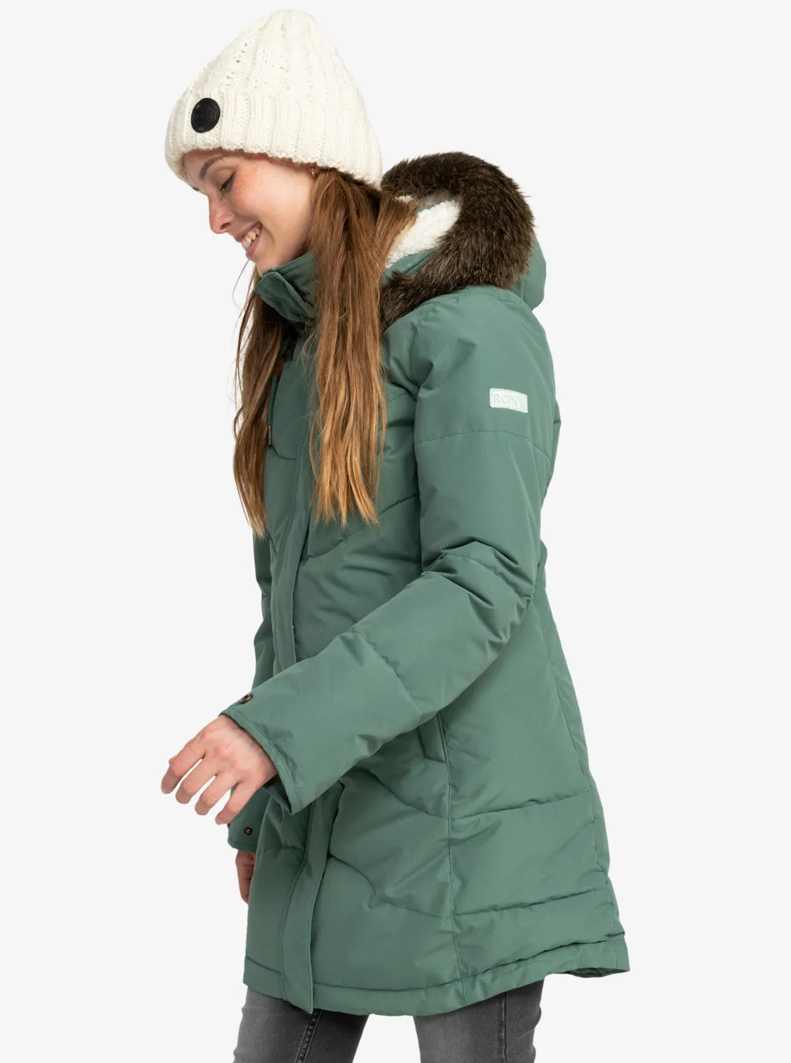 Ellie Longline Winter Jacket - Dark Forest