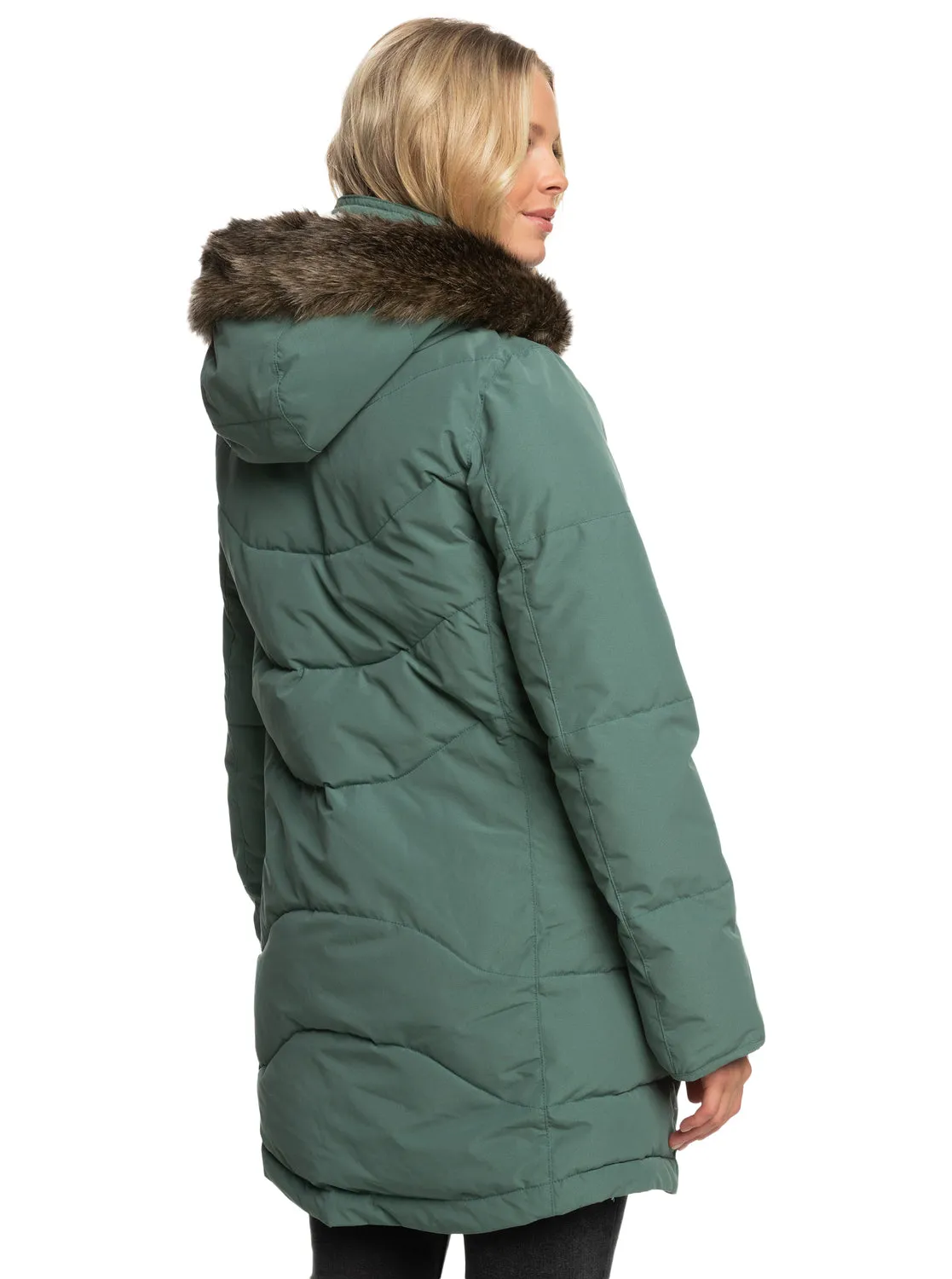 Ellie Longline Winter Jacket - Dark Forest