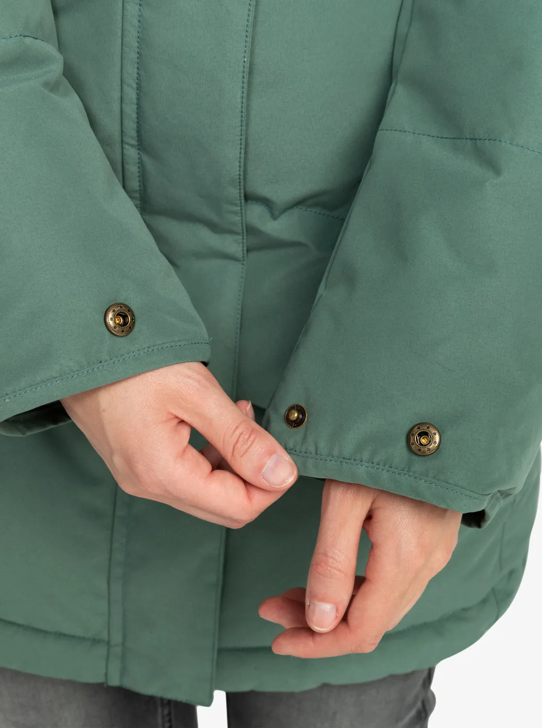 Ellie Longline Winter Jacket - Dark Forest