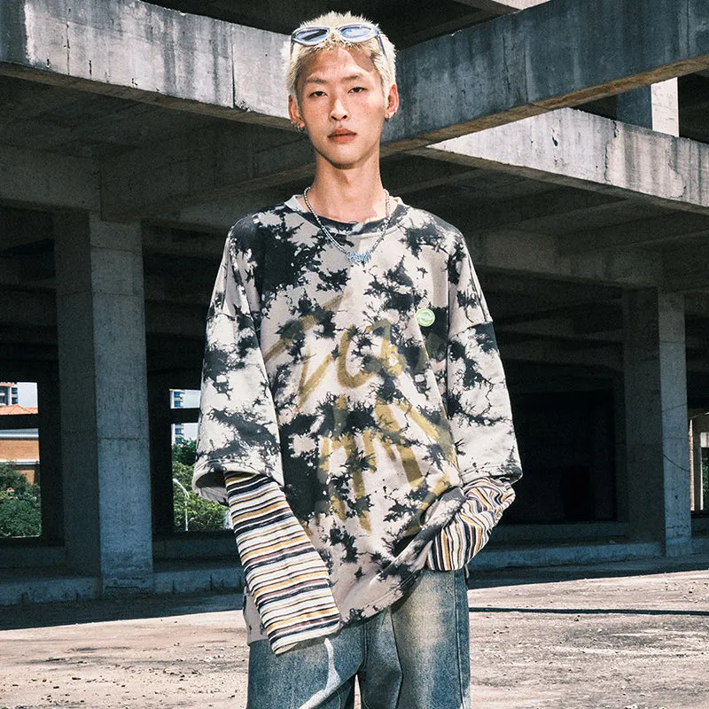【GENANX2024NEW】Far infrared self-heating constant temperature color camouflage offset printing fake two hoodies