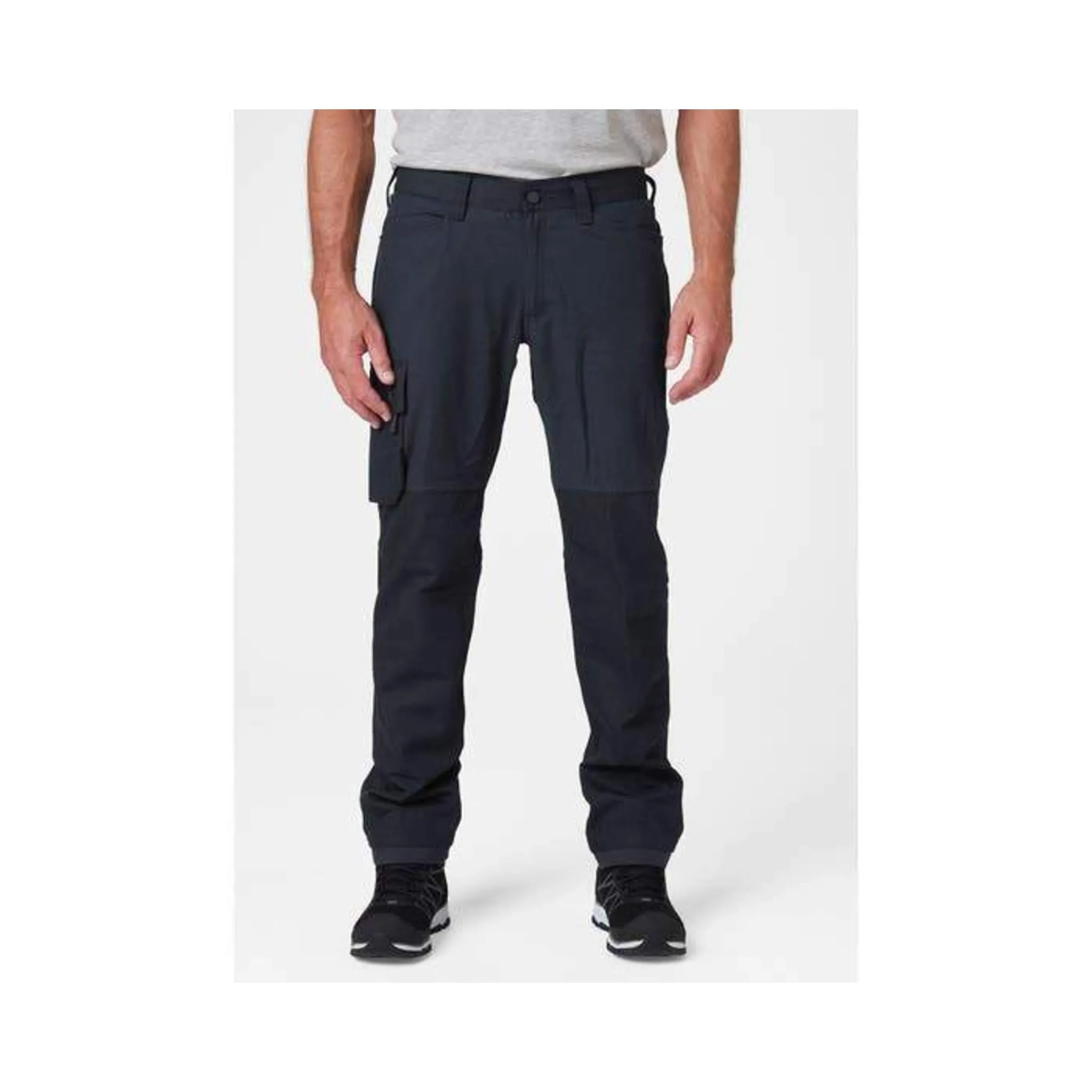 Helly Hansen Men's Service Work Pants 77466 Oxford - 2-Way Stretch, Multi Pocket, Reinforced Hem, Durable, Adjustable Length, Construction, Maintenance | Sizes 30-44