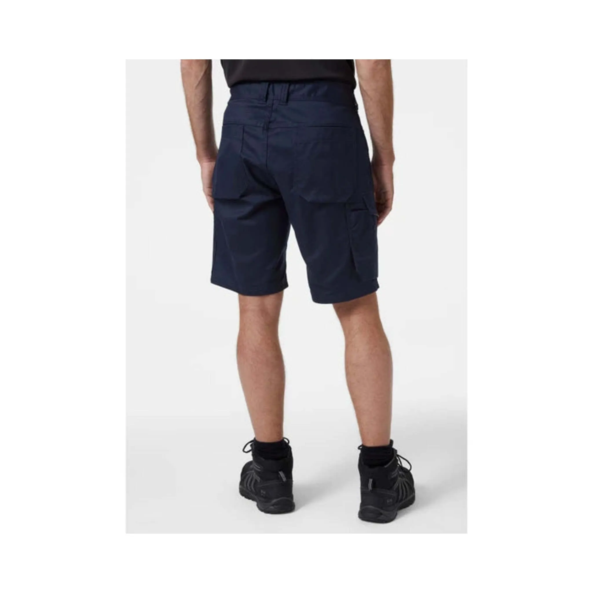 Helly Hansen Men's Service Work Shorts 77544 Manchester - 2-Way Mechanical Stretch, Thigh Pocket with Fastener, Reflective Details, Durable Workwear | Sizes 28-48