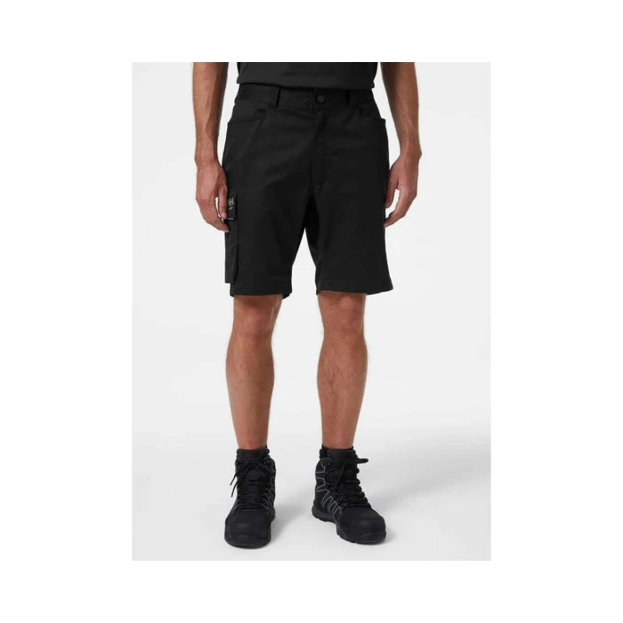 Helly Hansen Men's Service Work Shorts 77544 Manchester - 2-Way Mechanical Stretch, Thigh Pocket with Fastener, Reflective Details, Durable Workwear | Sizes 28-48