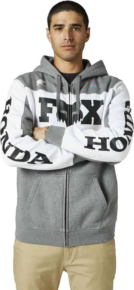 Honda FOX zip-up sweatshirt, gray