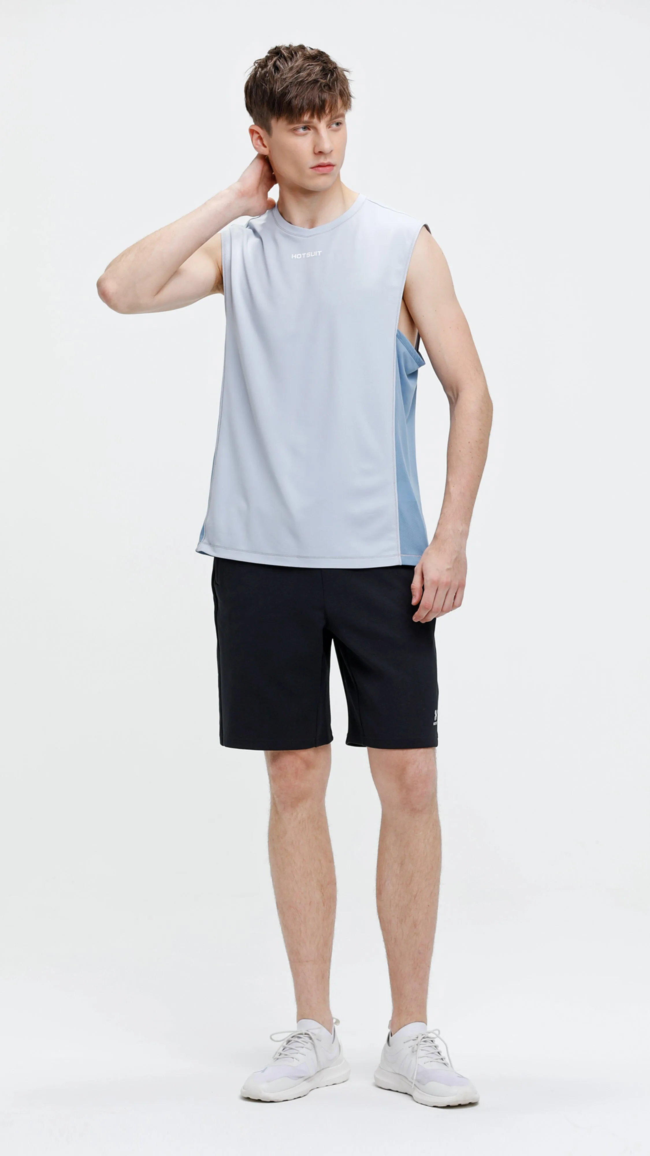 HOTSUIT Men Training Drop Arm Tank