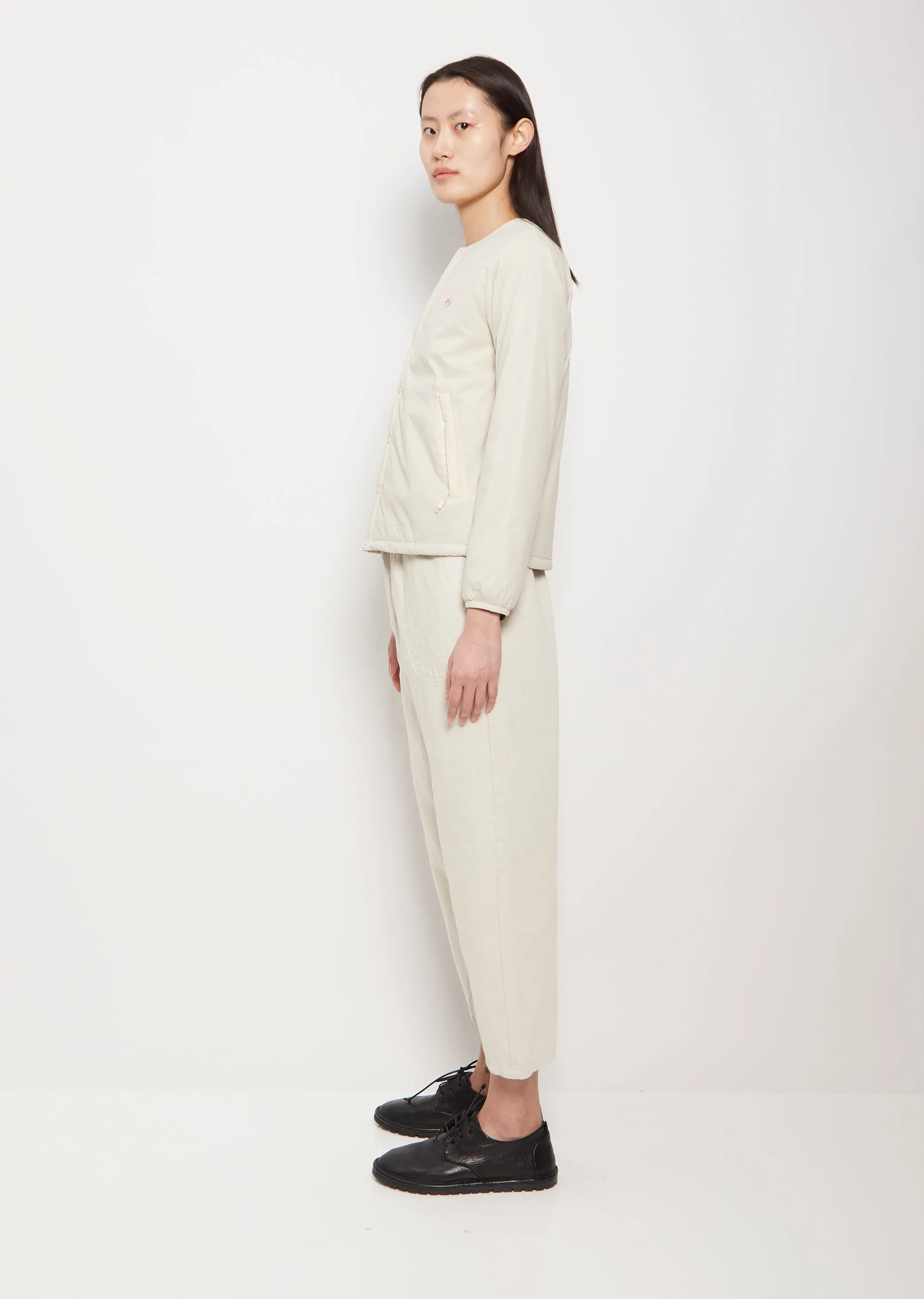 Insulation Nylon Jacket — Ivory