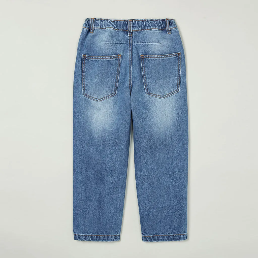 Jean Tapered Wash Blue