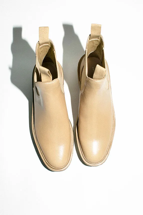 Khaki Crepe Sole Chelsea Boot