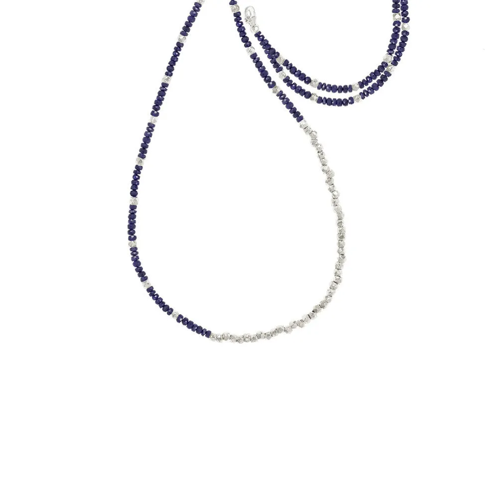 Long Reverse Gemstone Fade Necklace