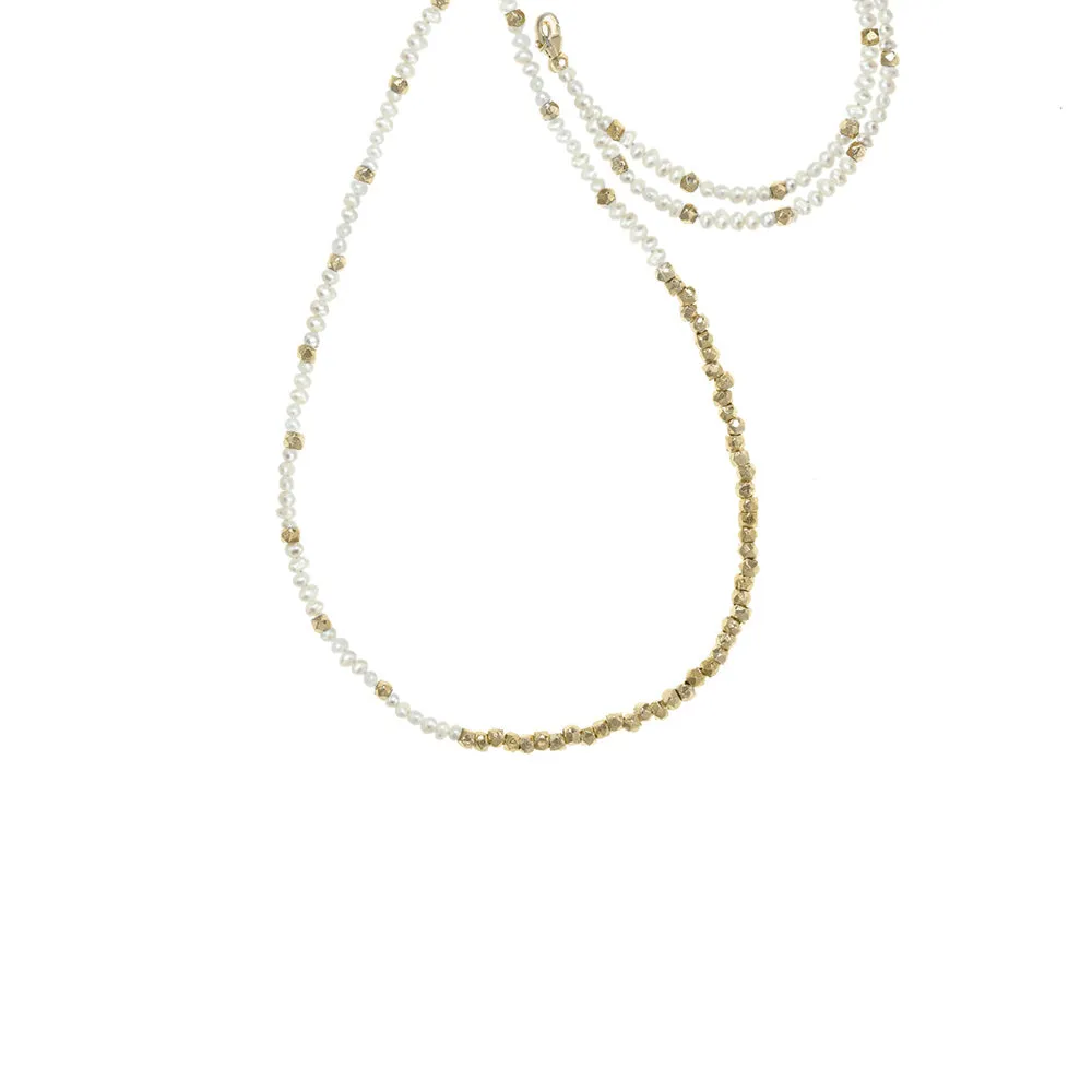 Long Reverse Gemstone Fade Necklace