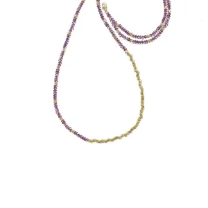 Long Reverse Gemstone Fade Necklace