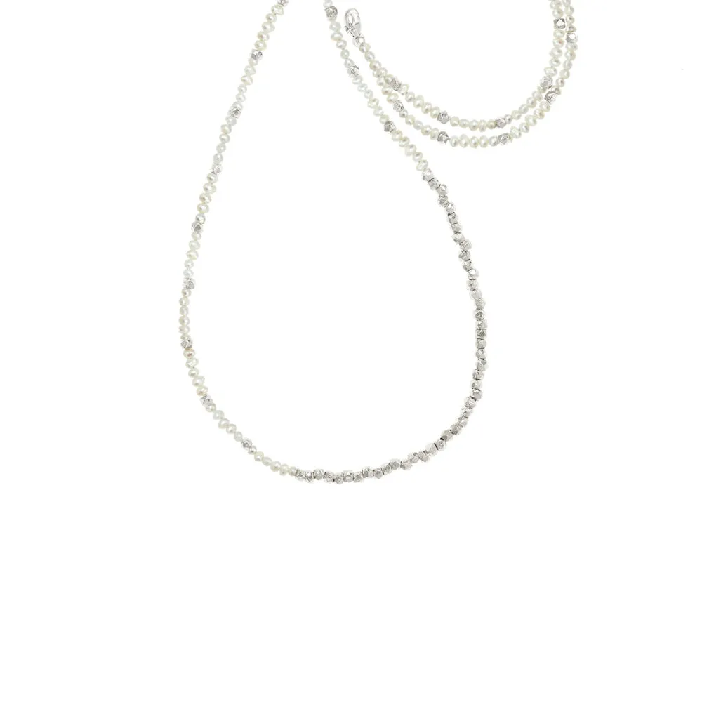 Long Reverse Gemstone Fade Necklace