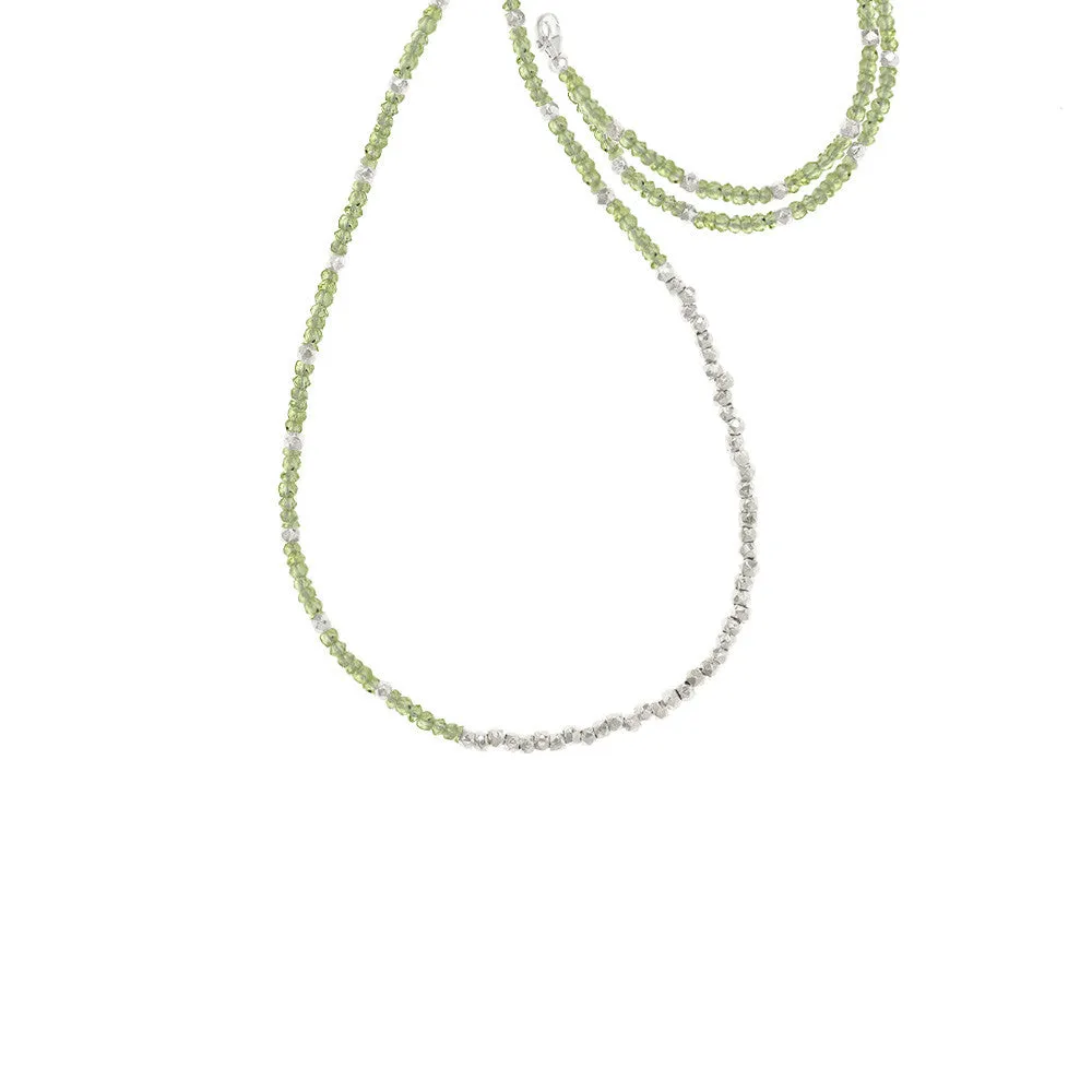 Long Reverse Gemstone Fade Necklace
