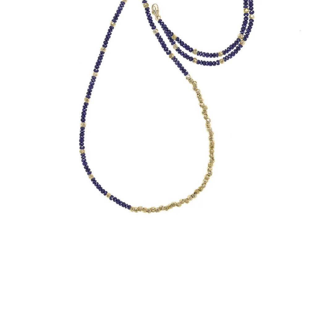 Long Reverse Gemstone Fade Necklace