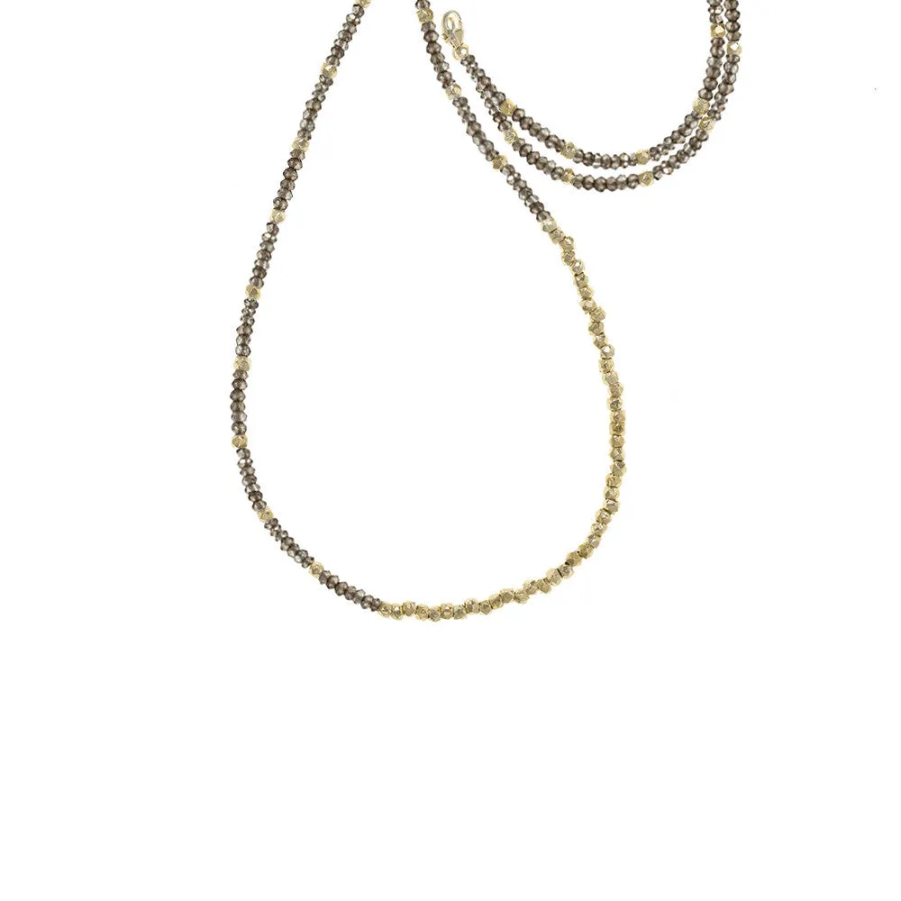 Long Reverse Gemstone Fade Necklace