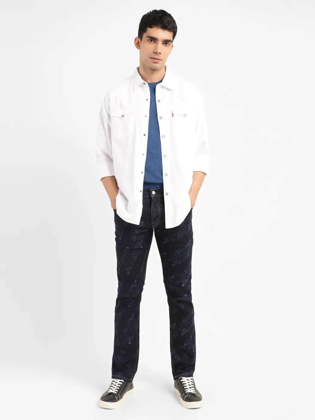 Men's 550 Dark Indigo Relaxed Fit Mid Rise Jeans
