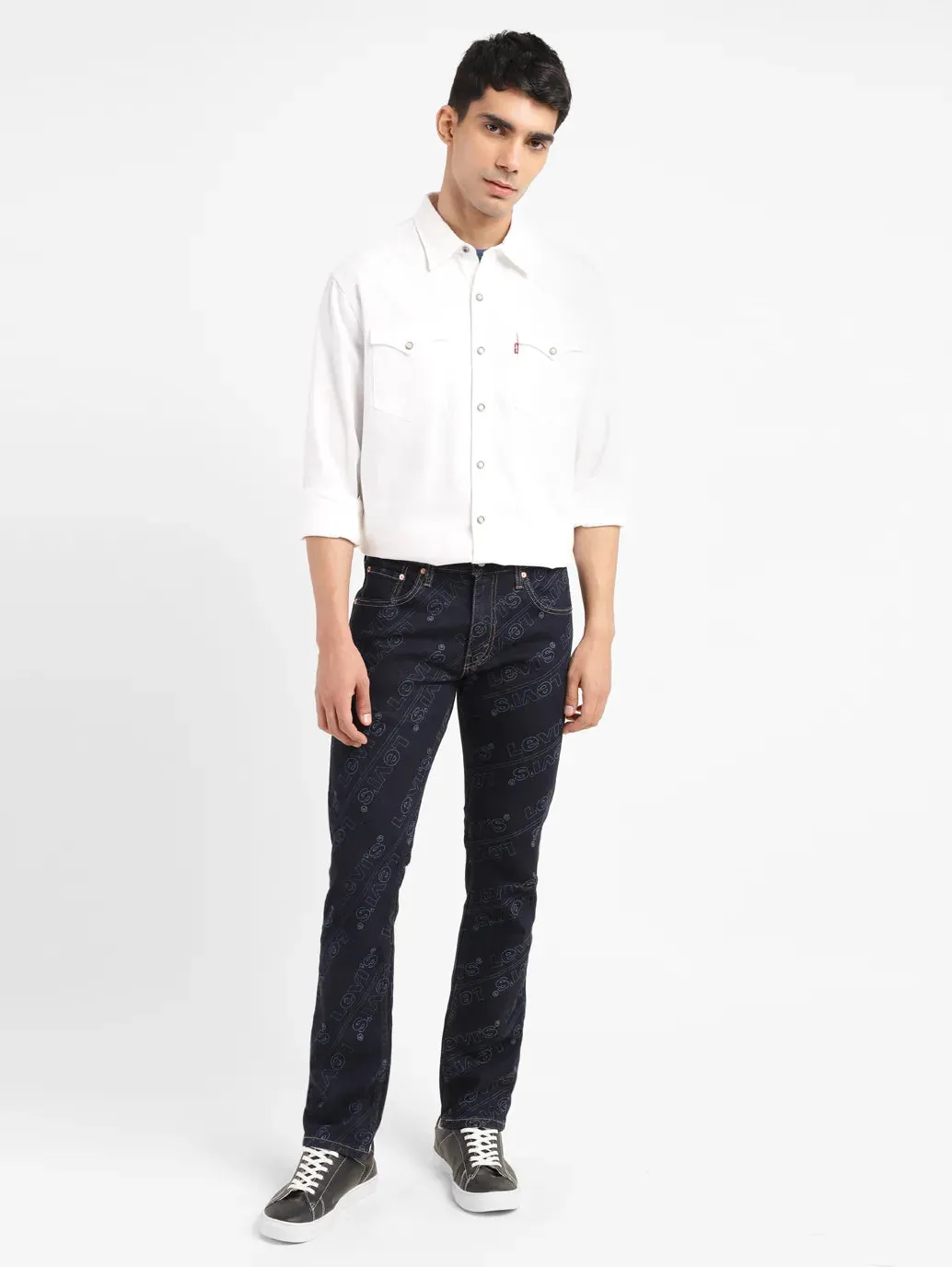 Men's 550 Dark Indigo Relaxed Fit Mid Rise Jeans