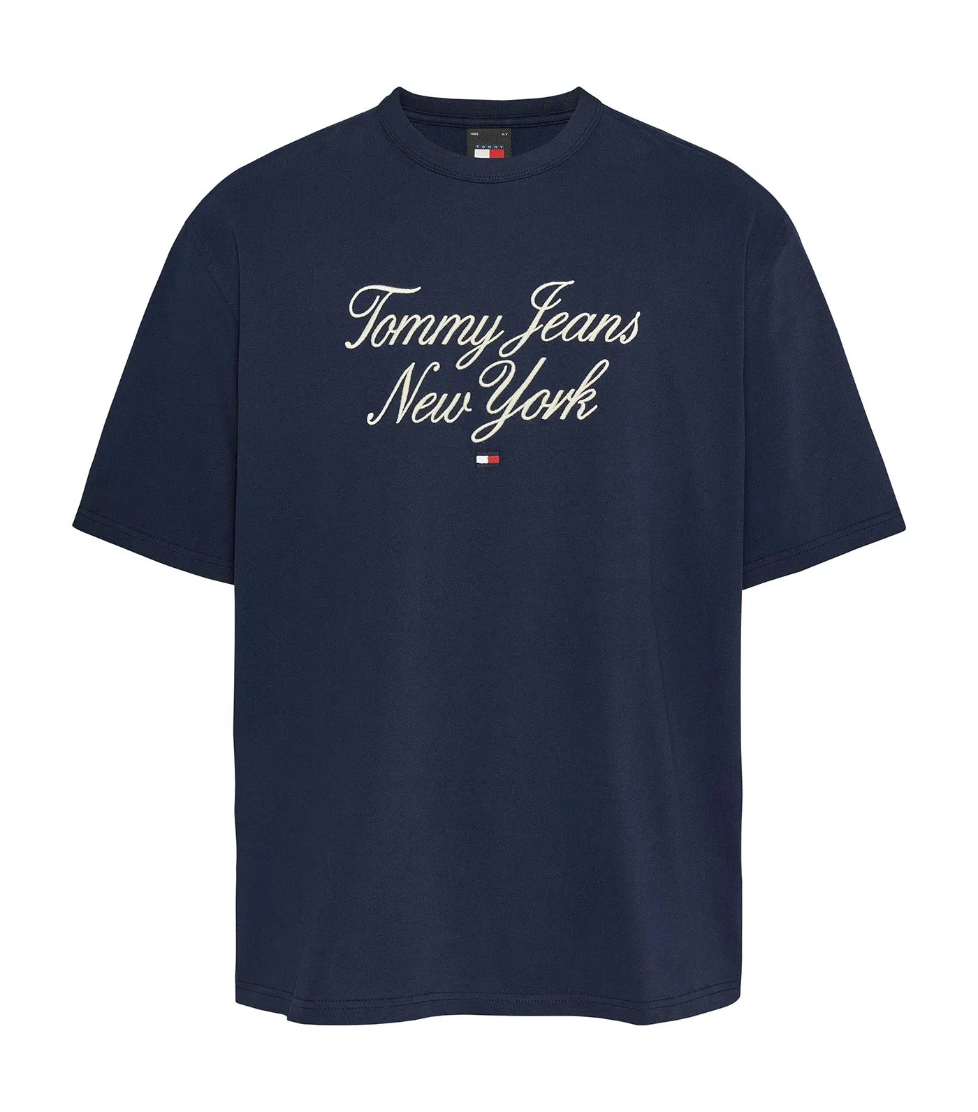 Men's Oversize Luxe Serif NY Tee Navy