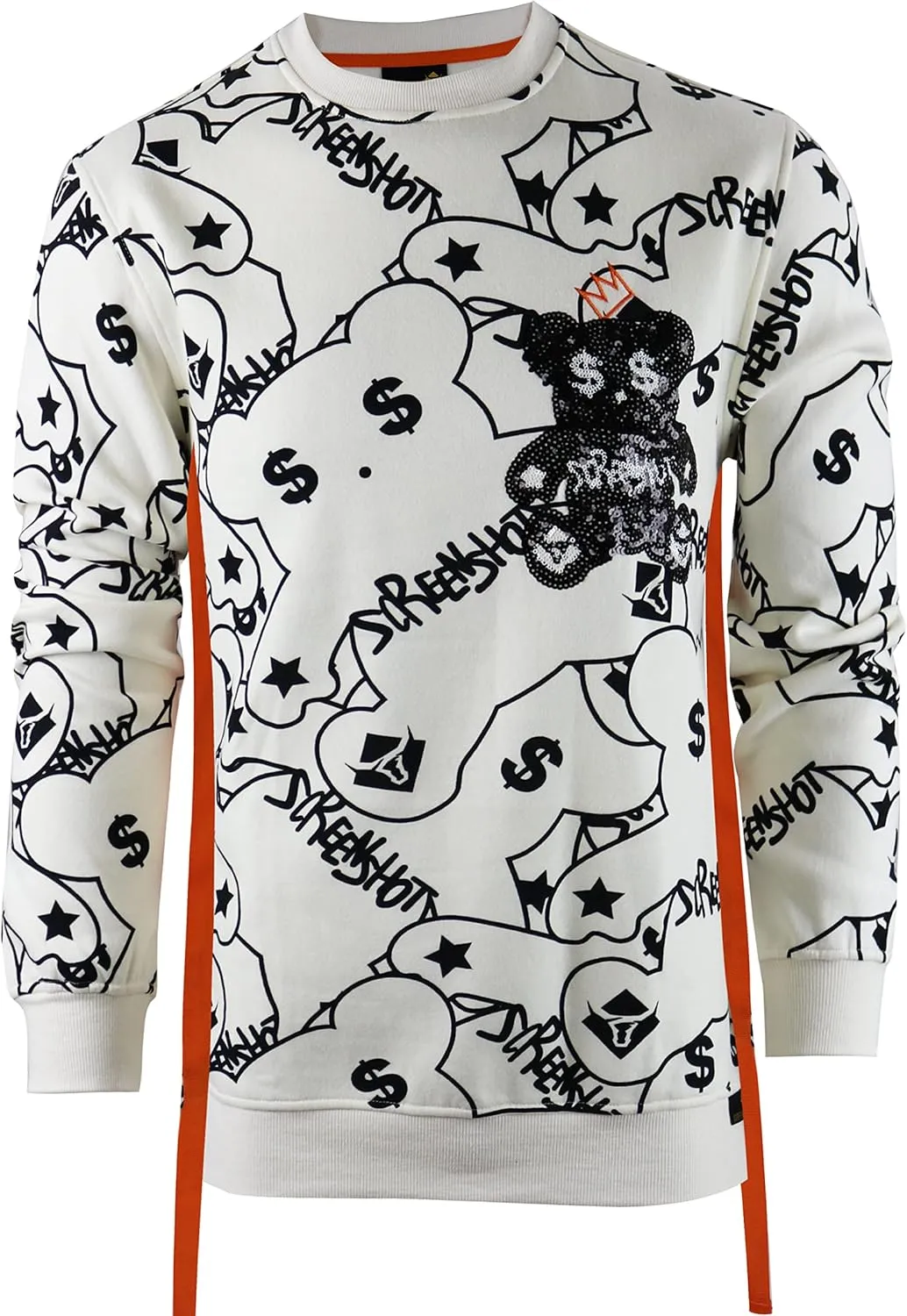 Men's Urban NYC Graffiti Hip Hop Fleece Pullover