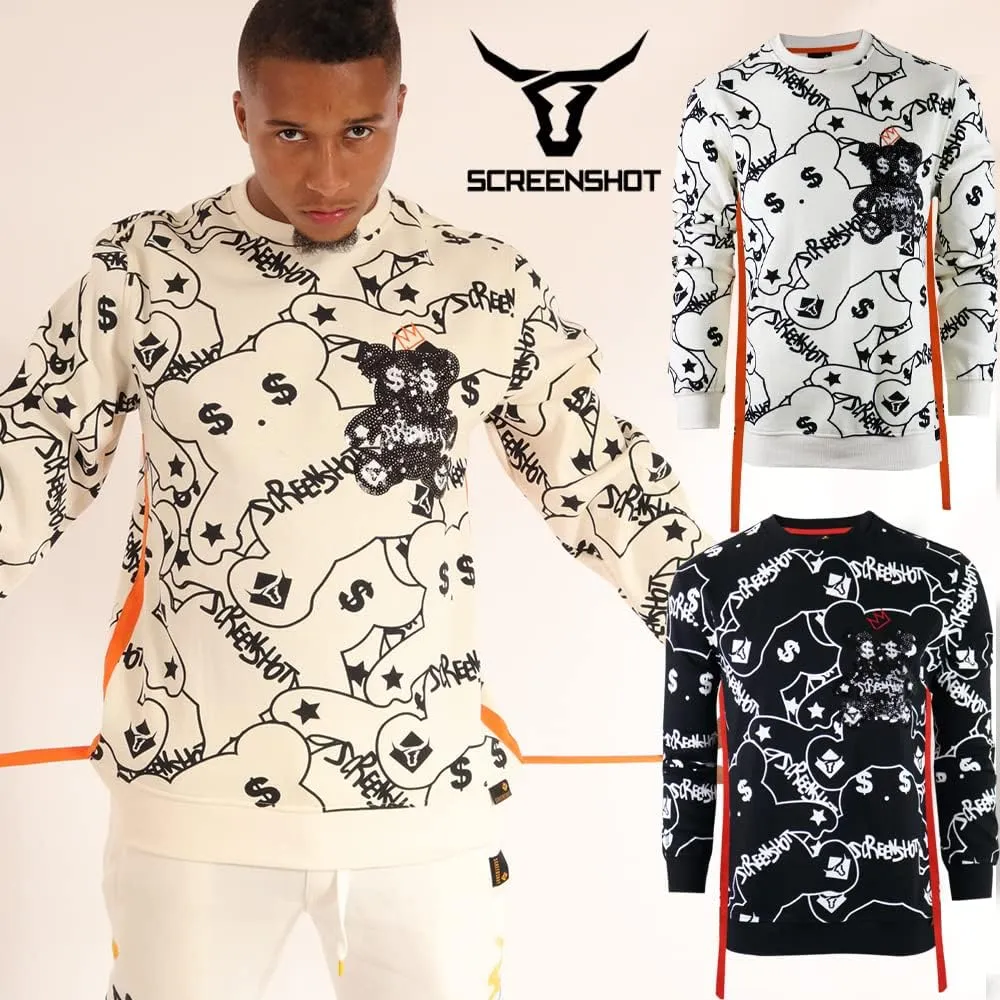 Men's Urban NYC Graffiti Hip Hop Fleece Pullover