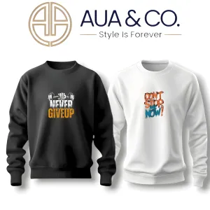 Mid-Winter Men's Sweatshirt Bundle (2-Pack) - White & Charcoal