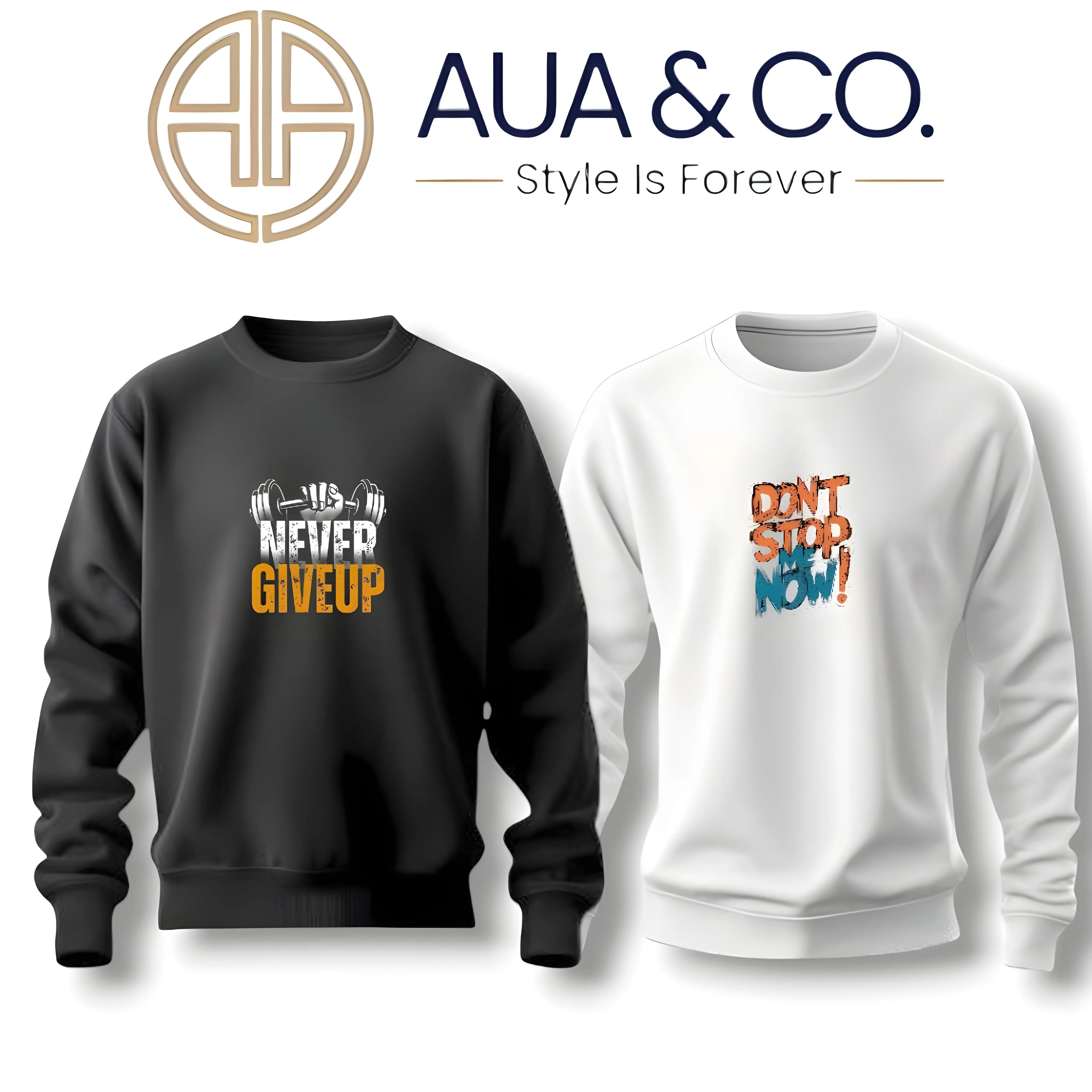 Mid-Winter Men's Sweatshirt Bundle (2-Pack) - White & Charcoal