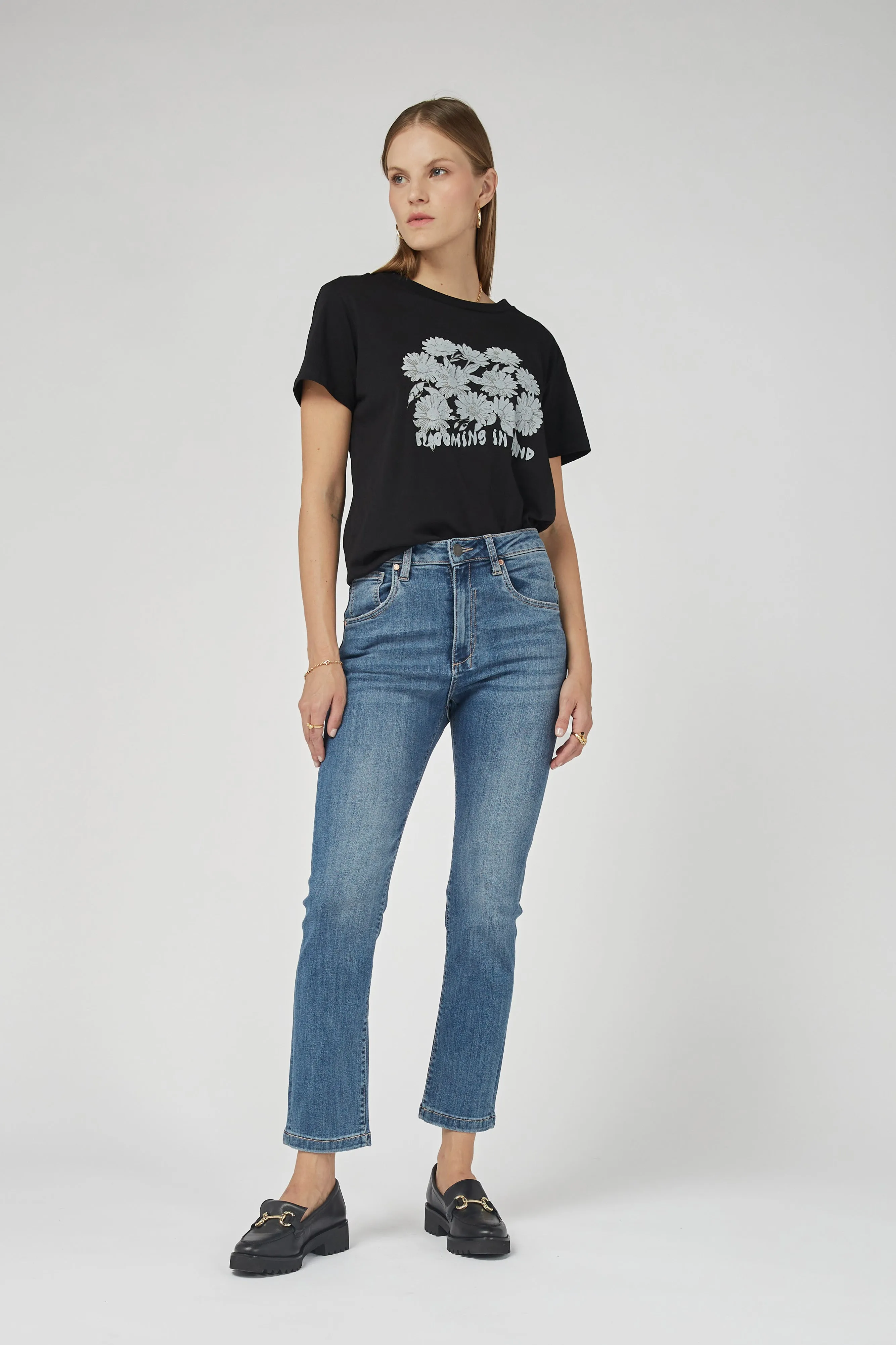 Mika Blur Blue Straight Leg Jeans
