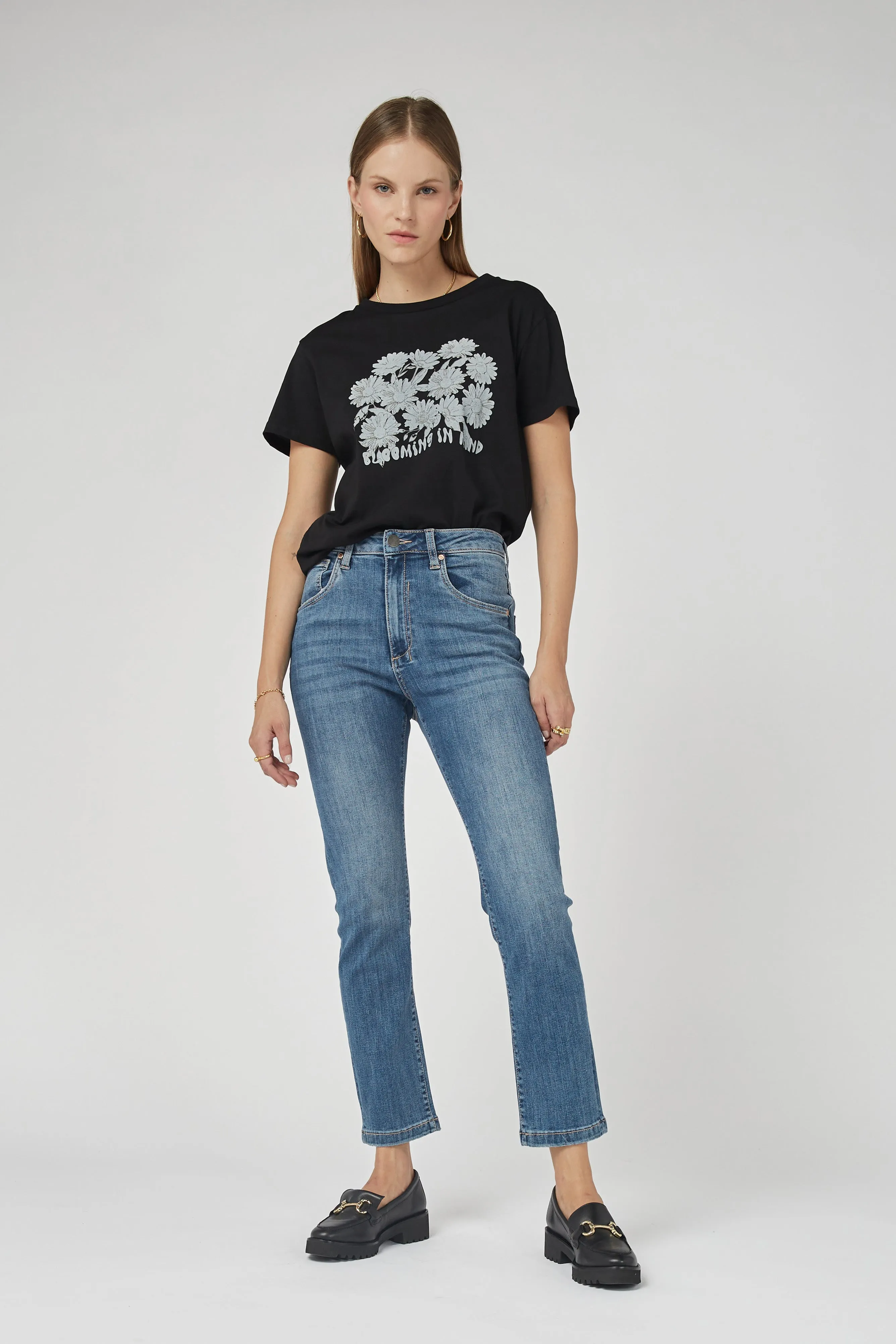 Mika Blur Blue Straight Leg Jeans