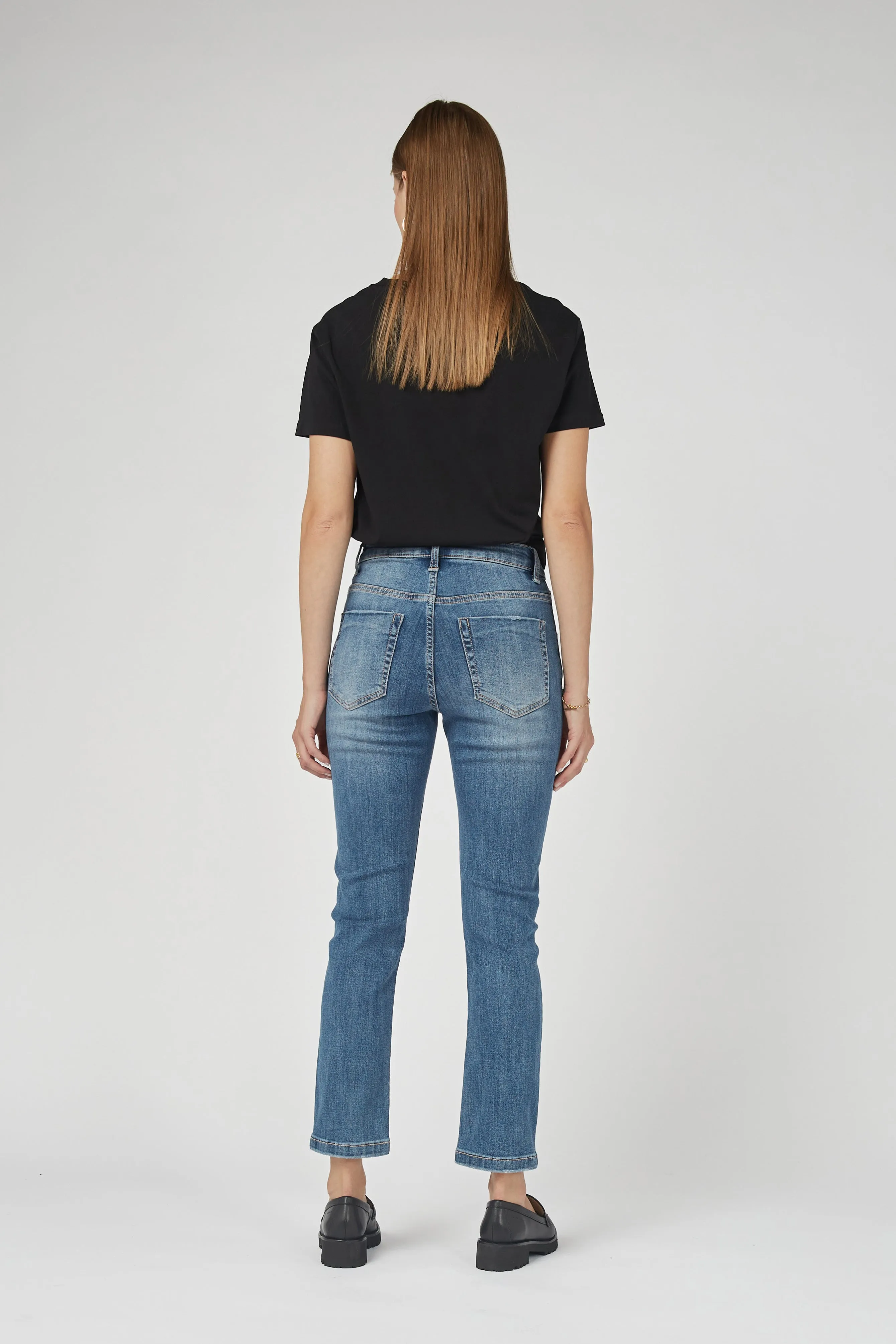 Mika Blur Blue Straight Leg Jeans