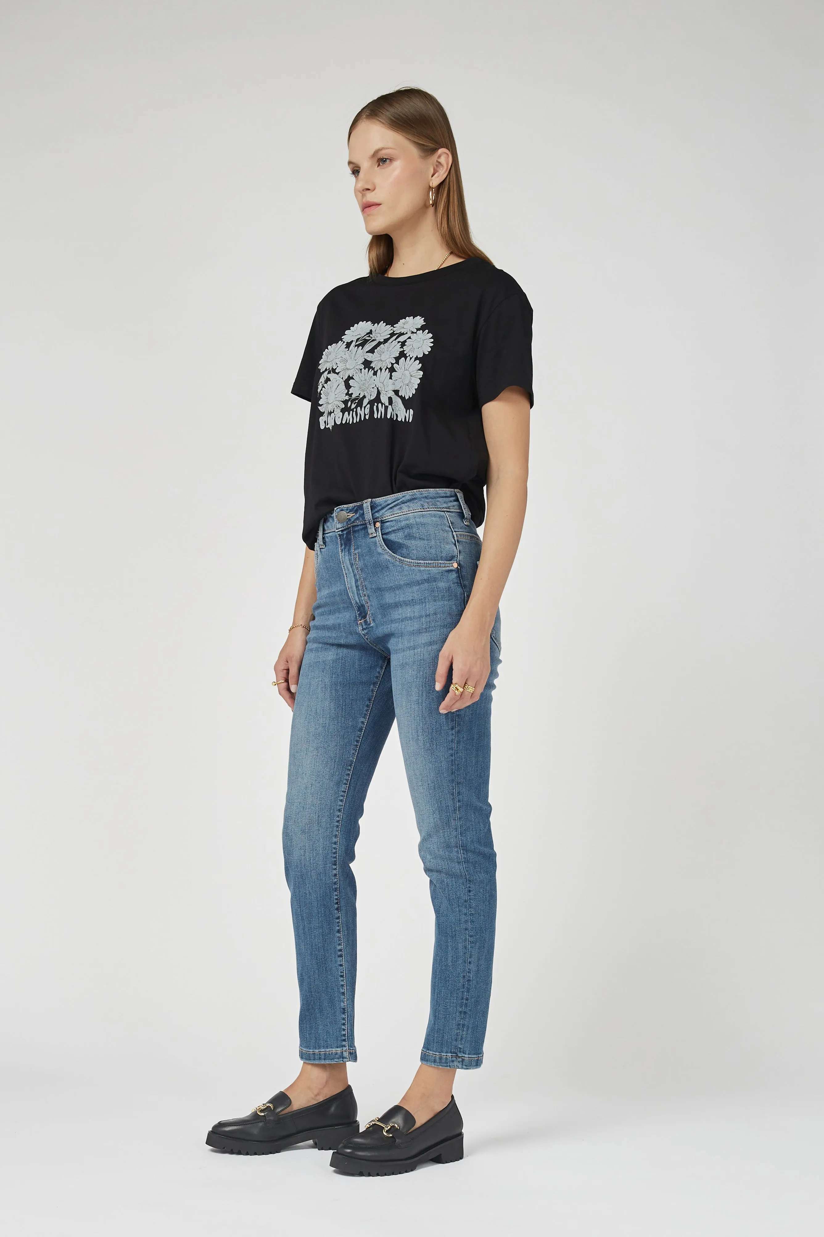 Mika Blur Blue Straight Leg Jeans